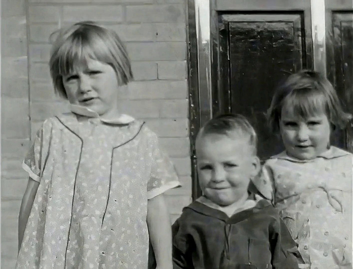 Restored frame from a 1938 home movie, sharp and clean