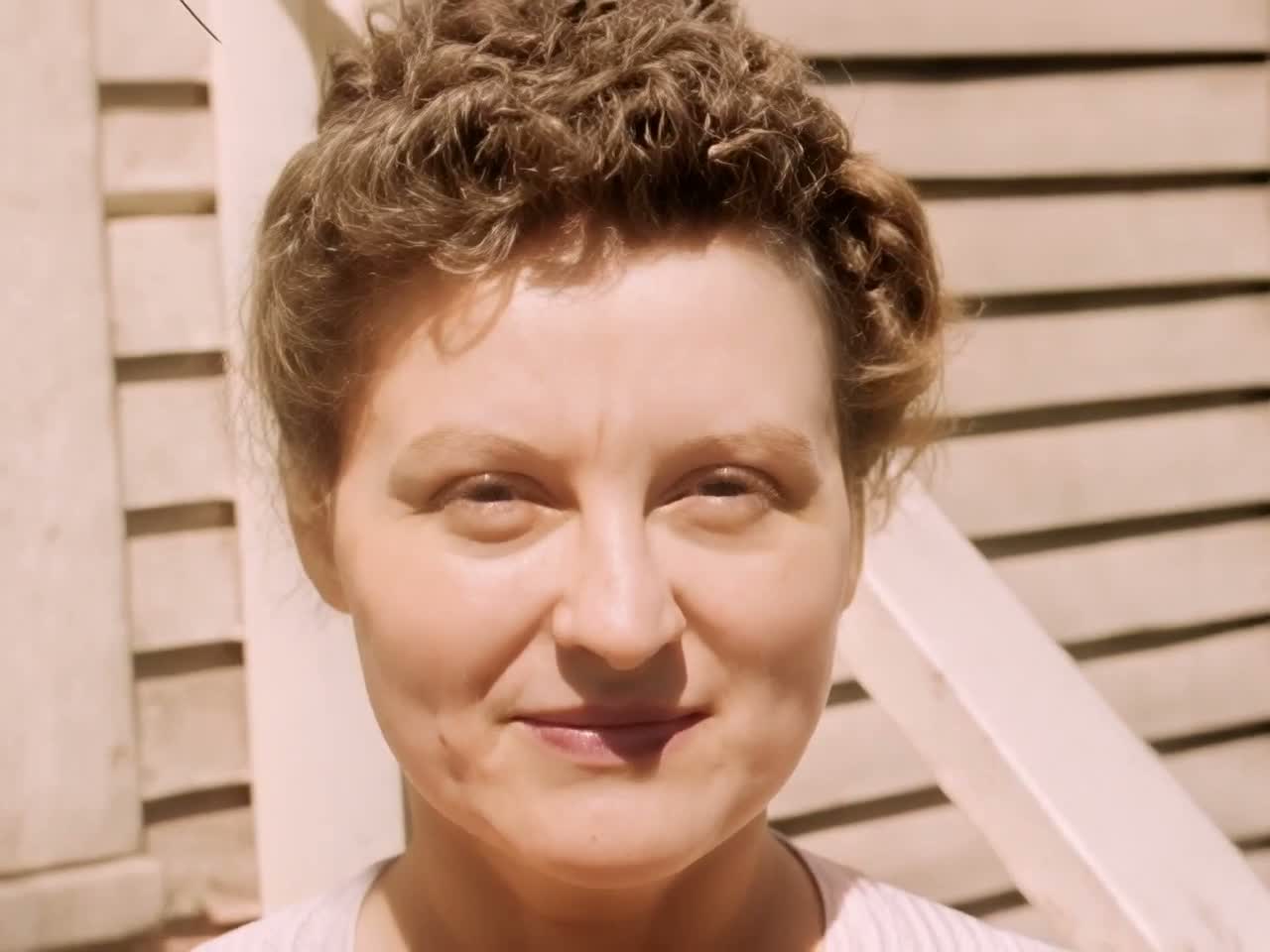A restored face, sharp and detailed